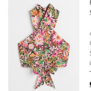 Floral Halter Crop Top